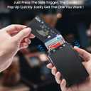 [High-Capacity] Wallet for Men with 2 ID Windows, 15-18 Credit Card Holder, Smart Pop-Up Bifold RFID Blocking Metal Case, Tactical Compact Wallet, Money Clip, Birthday Gifts for Him, Mens Front Pocket