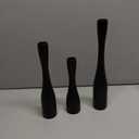 Candle Holder Black Candlestick Holders 3,Tall Taper Candle Holders Set of 3 for Candlesticks(12"/10"/7.5" H),Modern Farmhouse Candle Stick Candle Holder for Decor