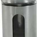 Salt and Pepper Shakers Set with Adjustable Pour Holes - Stainless Steel Spice Dispenser - Perfect for Pink Himalayan, Table Salt, Black and White Pepper (2.4 oz) - set of 2
