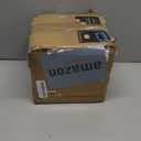 Ekirlin 7 Inch Natural Ore Textures Plant Pot, Resin Outdoor Planters with Drainage Hole, Removable Rubber Stopper and Non-Slip Soft Pad,Weatherproof Decorative Pot for Indoor/Garden Plants