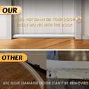 MAXTID Under Door Draft Stopper White 32Inch, Weather Stripping Door Seal, Door Sweep for Exterior & Interior Doors Door Bottom Seal Dust and Noise Insulation Large Door Draft Guard of Doors Blocker