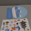 Tinlade 24 Sets Winter Sticker Craft Kits with Crystal Ball Scene Make Your Own Winter Scene with Cute Polar Bear Penguin Snowman Stickers for Classroom DIY Christmas Holiday Party Activities Supplies