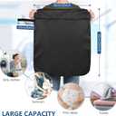 OTraki 20x24 inch Wet Bag for Swimsuit 2pcs Large Gym Wet Bag with Handle & Zipper Wet Clothes Organizing Machine Washable Waterproof Wet Dry Bag for Travel Drying Do Not Exceed 176 Black
