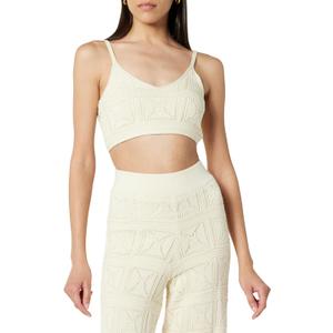 The Drop Women's Diza Crochet Bralette (X-Large, Birch) The Drop Women's Diza Crochet Bralette (X-Large, Birch)