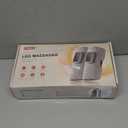 Mother Gifts for Daily Pain & Comfort Use, Cordless Leg Compression Massager with Heat, Calf Massager with Adjustable Wraps, Relaxing Gifts for Women, Him, Her, Dad, Runner & Seniors (Lightgray)