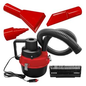Car Vacuum Cleaner,Automotive Wet and Dry Vacuum, Portable Handheld Vehicle Interior Duster for Car, Office, Home, Floor (Red)