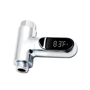 Shower Thermometer Instant-Read Thermometers for Bath, Water Temperature Thermometer with 360LED Digital Display Rotating Screen, Suitable for Baby Bath Kitchen Bathroom