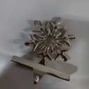 Snowflake Christmas Stocking Hangers for MantelSnowflake Christmas Stocking Holders for Fireplace Mantel Hooks Hanger for Christmas Snowflake Stockings Clip for Christmas Decoration (Snowflake)