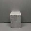 Dog Treat Container Airtight - 5 Inch Wide x 7.5 Inch White Ceramic Dog Treat Jar for Kitchen Counter, Doggie Cookie Jar with Airtight Bamboo Lid - Farmhouse Style Dog Food Storage Container