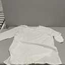 3 Pack Women's 3/4 Sleeve Waffle Knit Tops Oversized Crewneck T-Shirts Loose Casual Blouses Side Split Tees (Medium, Black, White, Khaki)