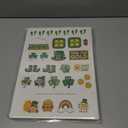 LEKSON St. Patricks Day Leprechaun Trap Craft Kit for Kids, Rainbow Treasure DIY Decoration Scene with Path, Signs & Accessories, Classroom & Holiday Activity Set (Green01)