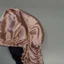 YANIBEST Adjustable Satin Bonnet Double Layer Hair Bonnet for Sleeping Bonnets for Women Hats Curly Natural Hair, Blush Pink