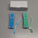 Yosikr Remote Controller for Wii/Wii U, with Silicone Case and Wrist Strap (2 Pack, Green and Blue)