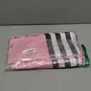 Oudain 3 Pcs Striped Tablecloth 108 x 54 Inch Disposable Plastic Table Cloth Waterproof Tablecloth Rectangle Table Cover for Birthday Wedding Bridal Party Supplies (Black White Pink)