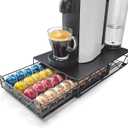 pods holder, Coffee Pod Storage Holder Capsules，Compatible For Nespresso Drawer Organizer For 40 Capsule Glass