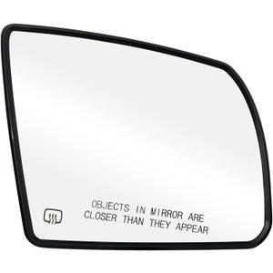 Right Passenger Side Heated Mirror Glass Replacement For 2008-2017 Toyota Sequoia & 2007-2020 Toyota Tundra - Side Mirror Glass With Rear Holder
