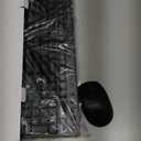 Wireless Keyboard and Mouse Combo with Palm Rest, Phone Holder, Full-Size Quiet Wireless Ergonomic Keyboard and Mouse, Comfortable Natural Typing Compatible for Windows, Laptop, Mac, PC (Black Graphite)