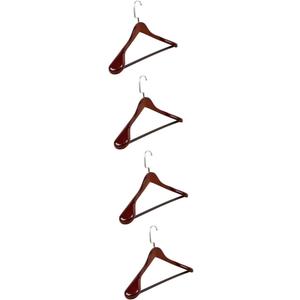 Coat Hangers, Mens Denim Jackets Skirt Hangers Wooden Hangers Coat Hangers (Brown, 4 pcs)