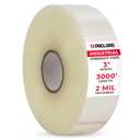 3" x 1000 Yards Clear Packing Tape for Sealing Machines, 2.0 Mil Thick | Machine Length Standard-Duty Packaging Tape Refill Rolls for Moving or Shipping Boxes