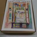 Framed Sage Green Matisse Wall Art Set of 3 Vintage Vin Gogh Flower Market Posters Retro Open Window Canvas Prints Abstract Aesthetic Artwork Painting Picture Decor for Living Room Bedroom 12x16in