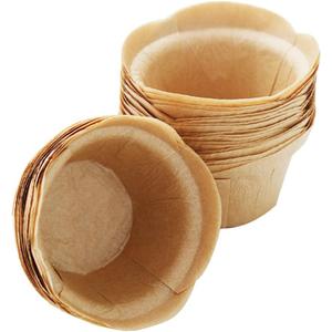 SK Cupcake Liners Baking Muffin Paper Baking Cups for Weddings, Birthdays, Baby Showers (Natural 50 Pcs)