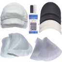 GELMAY 5Pair 1.8-4.0CM Thickened Sewing Supplies Foam Sponge Cotton Shoulder Pads Clothing Enhancer Push-Up Set-in Covered