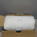 Osteo Cervical Pillow for Neck Pain Relief, Hollow Design Odorless Memory Foam Pillows with Cooling Case, Adjustable Orthopedic Bed Pillow for Sleeping, Support for Side Back Sleepers (Queen(25.5*16.5*5.2/4.1 inches), White)