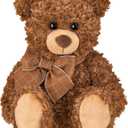 Bearington Collection Gus 18-Inch Brown Teddy Bear Plush Toy - Teddy Bear Stuffed Animal for Baby