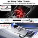 Coiled Multi Charging Cable 4FT [MFi Certified] 5 in 1 Coiled Charging Cable for Car Coiled Universal Charging Cable USB A/USB C to Lightning(Data, Carplay, 2.4A), Type-C(Charge), Micro USB(Charge)