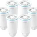 Water Filters Replacement for Z-ero Water Pitchers and Dispenser, 0 TDS Premium Filtration, Reduce Lead/Chromium/PFOA/PFOS - Improve Tap Water Taste (Pack of 6 by TOMOON)
