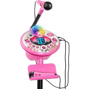 VTech Kidi Star Karaoke Machine Deluxe, 2 Microphones with AC Adapter, Pink VTech Kidi Star Karaoke Machine Deluxe, 2 Microphones with AC Adapter, Pink