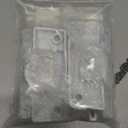 2PCS Cam Type Sash Lock Metal Crescent Lock White Sliding Window Lock with Screws Suitable for Vertical and Horizontal Sliding Window