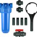 Aquasana Rhino Whole House Water Filter System Installation Kit with 3/4" Fittings and 10" Pre-Filter