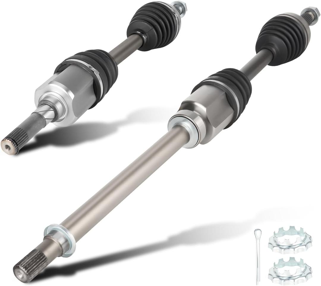Pair (2) Front CV Axle Shaft Assembly fits for Nissan Rogue (AWD Only) 2.5L 2008-2013, for Rogue Select (AWD Only) 2.5L 2014-2015 NOT for FWD Driver & Passenger Side