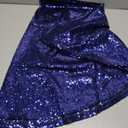 HMQIANG Navy Blue 50 inch Round Sequin Tablecloth Glitter Table Cloth Seamless Shiny Overlay for Halloween Christmas Party Table Décor