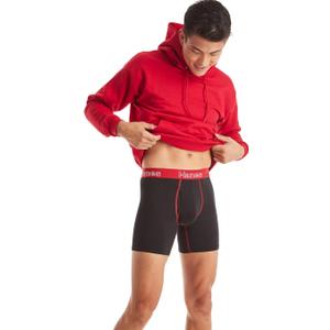 Hanes Men's Underwear Boxer Briefs, Cotton Stretch Moisture-Wicking Underwear, Multi-pack (Medium, Black - 6 Pack)