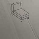 VERY FINE FURNITURE Ottoman, Gray