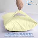 Comfort Beddings 100% Organic Cotton Standard Pillowcases Set of 2, White Pillow Cases with Envelope Closure, Crisp Percale Weave, Soft & Cooling Pillow Covers (Standard 20x26, White)