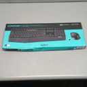 Logitech MK345 Wireless Keyboard and Mouse Combo with Palm Rest, 2.4 GHz USB Receiver, Compatible with PC, Laptop, Black