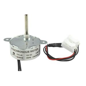 CHANCS Synchronous Motor TYC-40 DC 12V 5RPM Inner-Shaft Length 33mm for Christmas Decoration Micro Motor