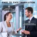 AI Translation Earbuds Real Time, 3-in-1 Translator Earbuds 144 Languages & Accen, Openair 5 OWS Translation Wireless Bluetooth Earphones, Open Air Translator Earphones fit iOS & Android (Black)