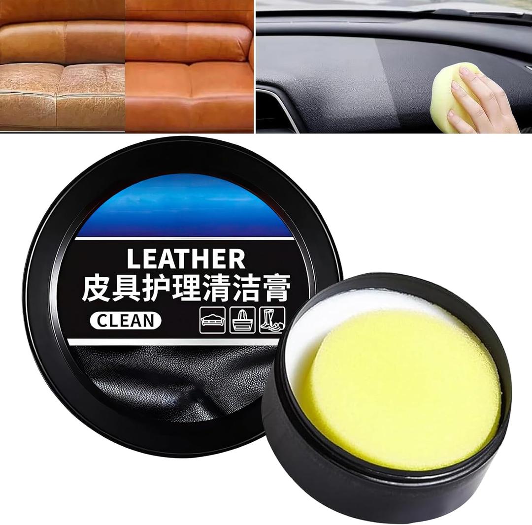 Leader Cleaning and Care Cream & Cleaning Paste for Leather Care, Multifunctional Leather Cleaning Cream, Car Leather Repair Cream, Automotive Interior and Furniture Leather Cleaning Cream(1PC, 260g)