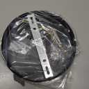 Arturesthome 7" Modern Rewind Ceiling Canopy Kit,Black Single Hole Ceiling Plate for Pendant Lights or Chandelier Fixture (7.08 Inch)