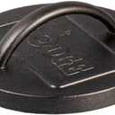 Lodge Pre-Seasoned Round Cast Iron Press - Cast Iron Griddle Press for a Restaurant-Quality Sear - Unparalleled Heat Retention - Use on the Stove or the Grill - 6.25 Inch