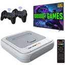 Kinhank Super Console X Pro with 100000+ Games,TV & Game System in 1, Mini Retro Game Consoles for 4K HD/AV Output,Compatible with 63+ Emulators,2 Game Controllers
