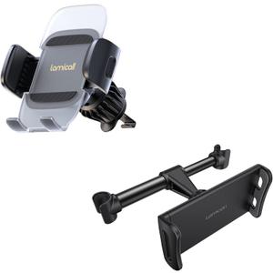 Lamicall Car Vent Phone Holder and Headrest Tablet Mount