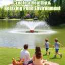 Pond Fountain Pump for Outdoor Pond 1HP 750W 15000 GPH Submersible, 360 Circulation & Oxygenation, Dual Spray, Garden, Backyard, Fish Pond, Irrigation