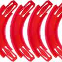 Racetrack Connectors Compatible with Hot Wheels, 90 Degree Banked Turn, 4 Packs, Upgrade Edition (Red)