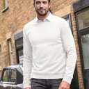 JMIERR Men's Wool Blend Sweaters Classic Crew Neck Casual Old Money Fall Sweaters