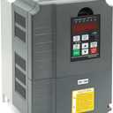 10HP 7.5KW VFD Single-Phase to 3-Phase Converter, Used on7.5HP(5.5kW) 34 Amps 200-230V 3-Phase Motor, Input/Output 200V-230V,Variable Frequency Drive